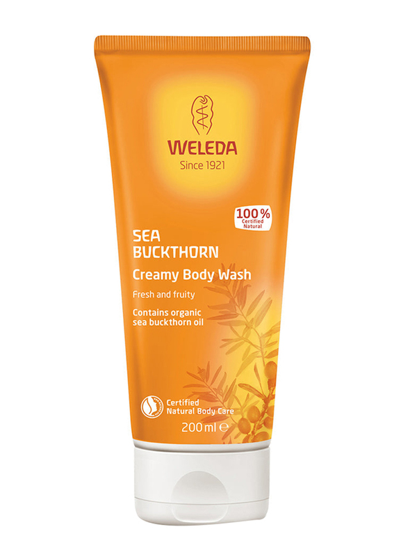Weleda Sea Buckthorn Creamy Body Wash, 200ml