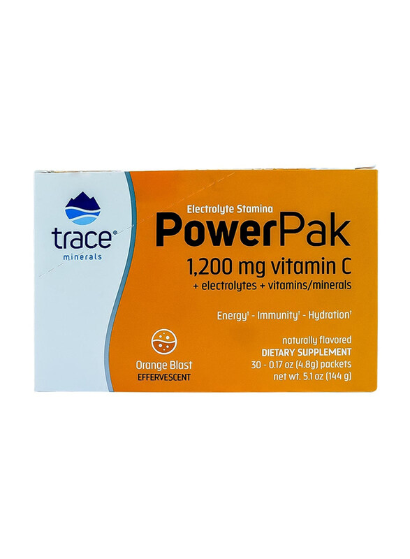 

Trace Minerals Electrolyte Power Pak, 147gm, Orange Blast
