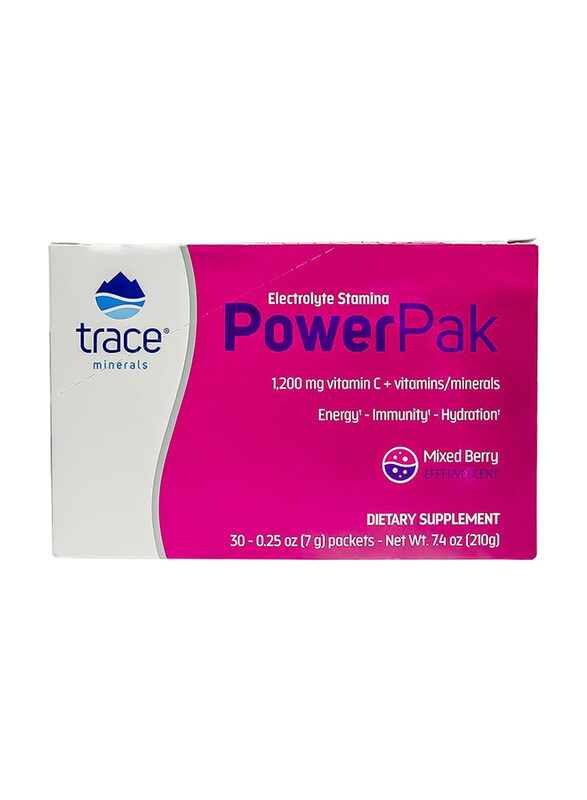 

Trace Minerals Electrolyte Power Pak, 147gm, Mixed Berry