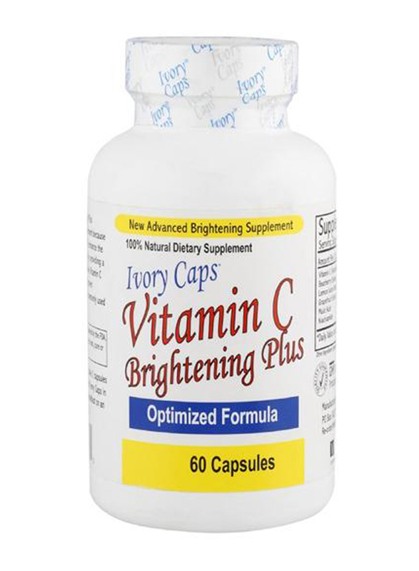 Ivory Caps Vitamin C Brightening Plus Supplement, 60 Capsules