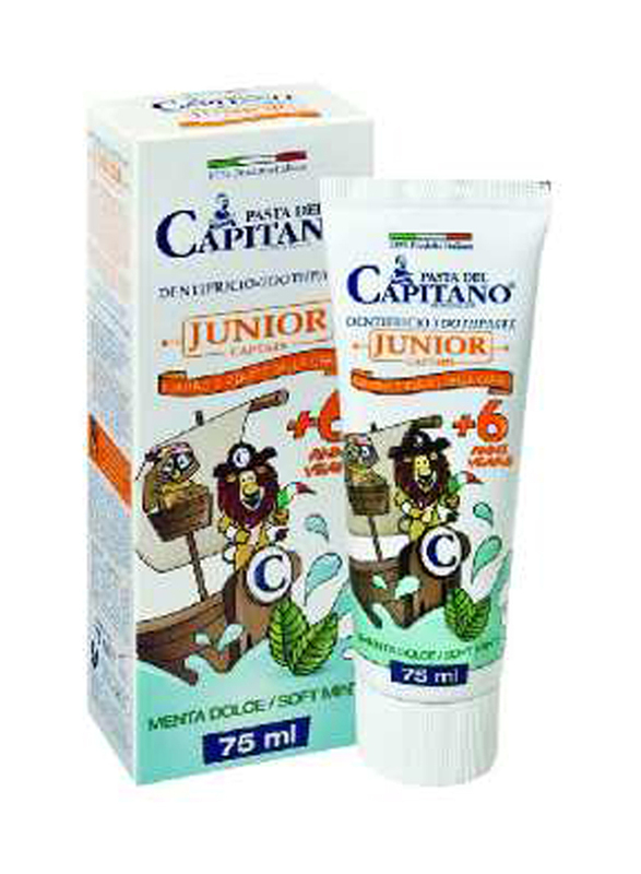 Pasta del Capitano Toothpaste Junior Soft Mint, 75ml