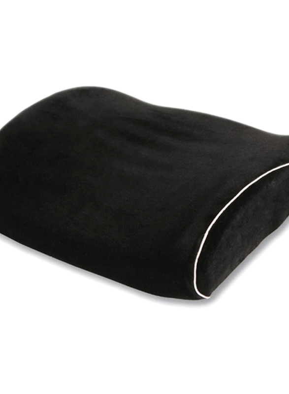 Antar Memory Foam Lumbar Pillow, At03003, Black