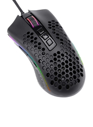 Red Dragon M988 Storm Honeycomb Body Gaming Mouse with RGB Color Space, 16000 DPI Optical Sensor, 8 Programmable Button, Accurate Recording & Super Light Cable, Black