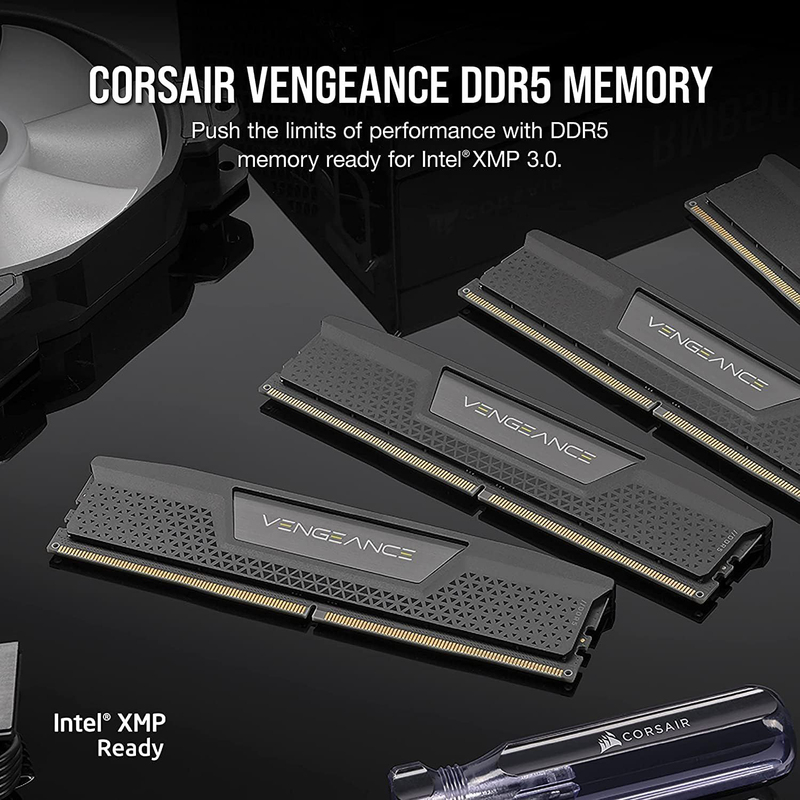 Corsair 32GB (2 x 16GB) DDR5 6200MHz CL36 Intel XMB IQ Vengeance RAM Desktop Memory, CMK32GX5M2E6200C36, Black