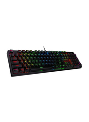 Red Dragon K582 Mechanical Backlit RGB Gaming Keyboard with 104 Keys, Linear & Quiet Keys, Black