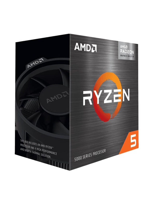 AMD Ryzen 5 5600G Radeon Visual Display Card 5 x 3.9 GHz 6 CPU Box AM4 19MB, Black