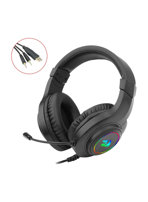 Red Dragon H260 Hylas RGB Wired Gaming Headset for PS5, PS4 & Xbox One, Black