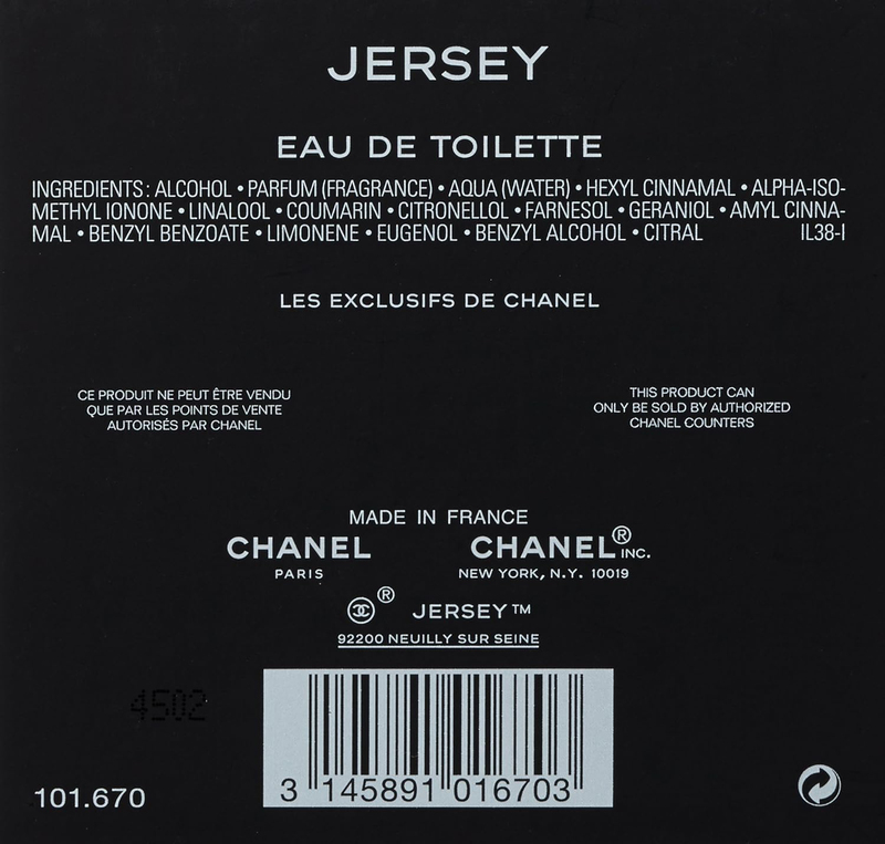 Chanel Jersey 75ml EDT Unisex