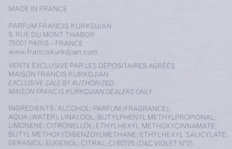 Maison Francis Kurkdjian Paris Oud 70ml EDP Unisex