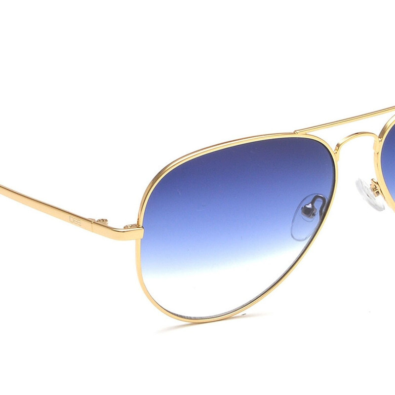 IDEE AVIATOR Full Rim Sunglasses For  UNISEX,BLUE Lens,  3000 C2, 58/15/138