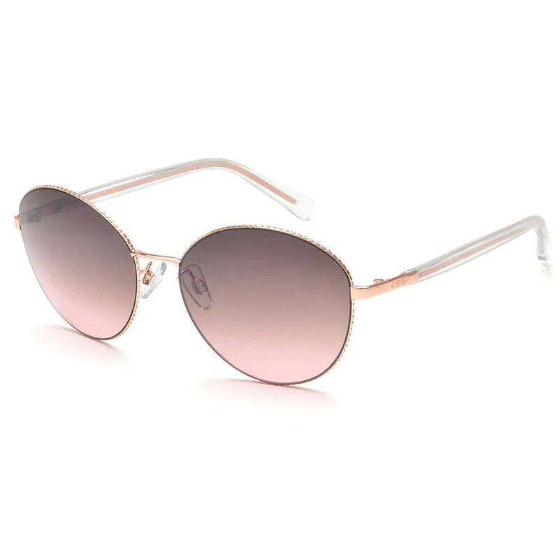 IDEE OVAL Full Rim Sunglasses For  WOMEN,BROWN&PINK Lens,  S2909 C2, 56/16/140