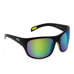 FILA RECTANGULAR Full Rim Sunglasses For  UNISEX,GREEN Lens,  SFI514 U28V, 64/17/130