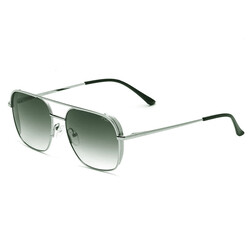 IRUS PILOT Full Rim Sunglasses For  UNISEX,GREEN Lens,  1154 C1, 57/17/150