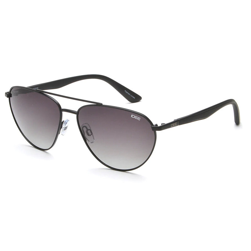 IDEE Polarized PILOT Full Rim Sunglasses For  UNISEX,GREY Lens,  S2897 C2P, 60/15/149