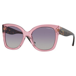 VOGUE Polarized CAT EYE Full Rim Sunglasses For  WOMEN,VIOLET Lens,  VO5338-S 28368J, 54/19/140