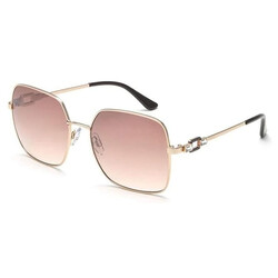 IDEE SQUARE Full Rim Sunglasses For  WOMEN,BROWN Lens,  S2826 C1, 57/17/144