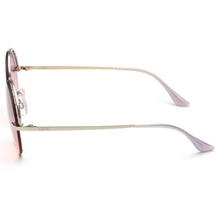 IDEE ROUND Half Rim Sunglasses For  WOMEN,PINK Lens,  S2780 C3, 55/19/142
