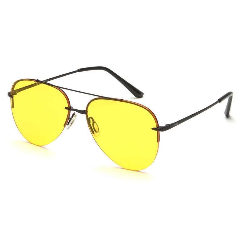 IRUS AVIATOR Half Rim Sunglasses For  UNISEX,YELLOW Lens,  1148 C4, 60/15/147
