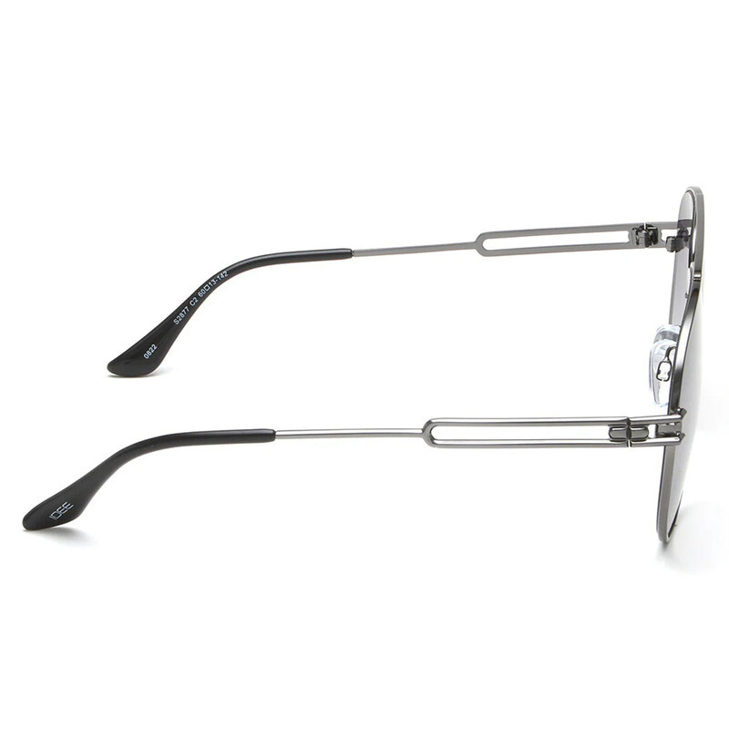 Idee  Aviator Full Rim Sunglasses For Unisex,GREY LensS2877 C2,60/13/142