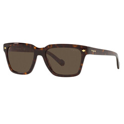 VOGUE SQUARE Full Rim Sunglasses For  WOMEN,BROWN Lens,  VO5404S W65673, 54/18/145