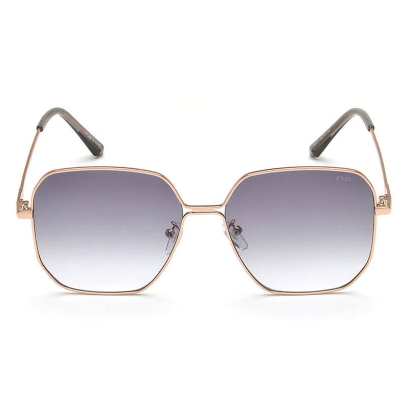 IRUS HEXAGONAL Full Rim Sunglasses For  WOMEN,GREY Lens,  1138 C1, 59/16/148