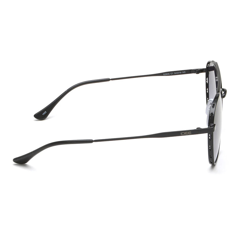 IDEE PILOT Full Rim Sunglasses For  UNISEX,GREY Lens,  S2935 C1, 54/19/145