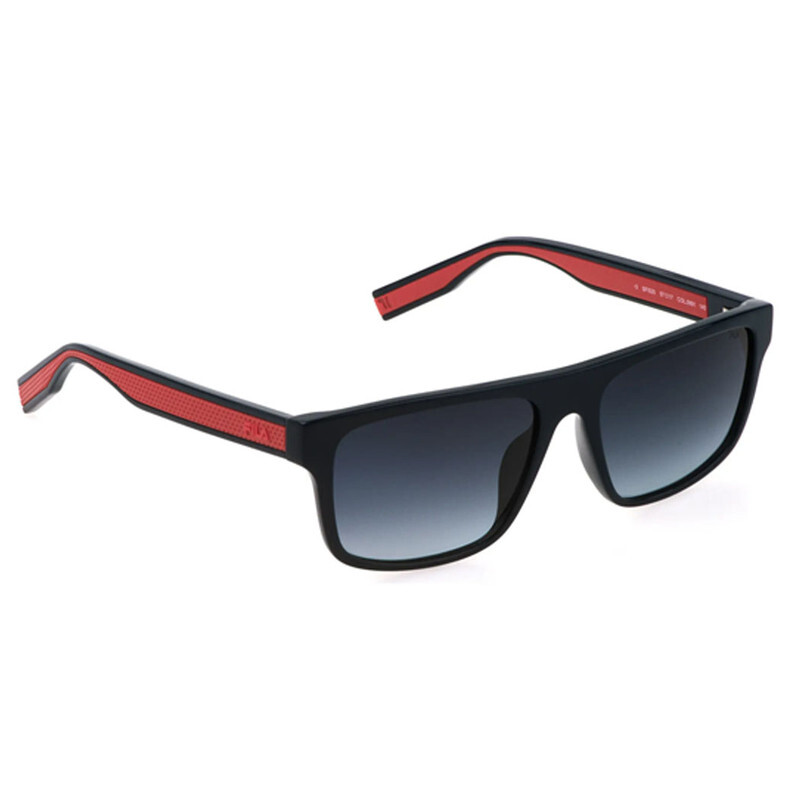 FILA RECTANGULAR Full Rim Sunglasses For  MEN,BLUE Lens,  SFI525 0991, 57/17/145