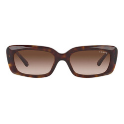 VOGUE RECTANGULAR Full Rim Sunglasses For  WOMEN,BROWN Lens,  VO5440-S W65613, 52/17/135