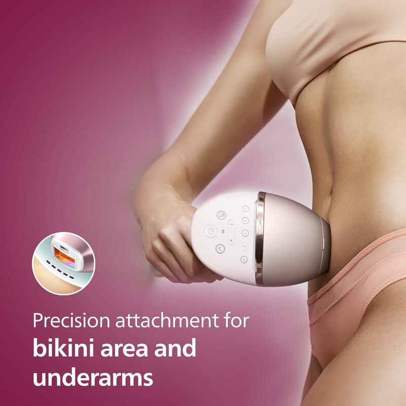 PHILIPS Lumea IPL Epilator with 3 attachments for Face, Body, and Precision Areas (Underarm & Bikini) Cordless, Model: BRI955/60