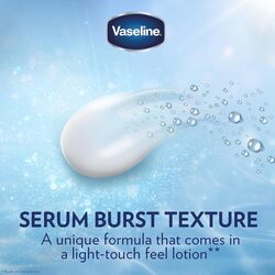 Vaseline Essential Even Tone Body Lotion with moisturising petroleum jelly, Flawless Glow, Gluta-Hya Serum Burst UV, 10X More Powerful than Vitamin C, 200ml