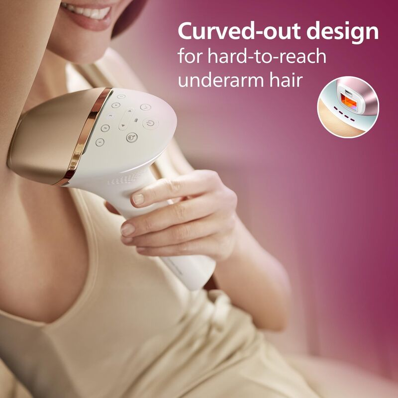 PHILIPS Lumea IPL Epilator with 3 attachments for Face, Body, and Precision Areas (Underarm & Bikini) Cordless, Model: BRI955/60