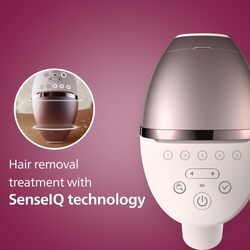 Philips Lumea IPL  Hair Removal  9000 Series  SenseIQ Technology  4 Attachments  Face, Body, Bikini, Underarm  Cordless Use  BRI958/60  Rose Gold