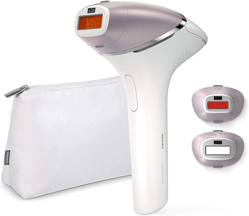 Philips Lumea IPL Hair Removal 8000 Series - Hair Removal Device with SenseIQ Technology, 2 Attachments for Body and Face, Corded Use (Model BRI944/00)