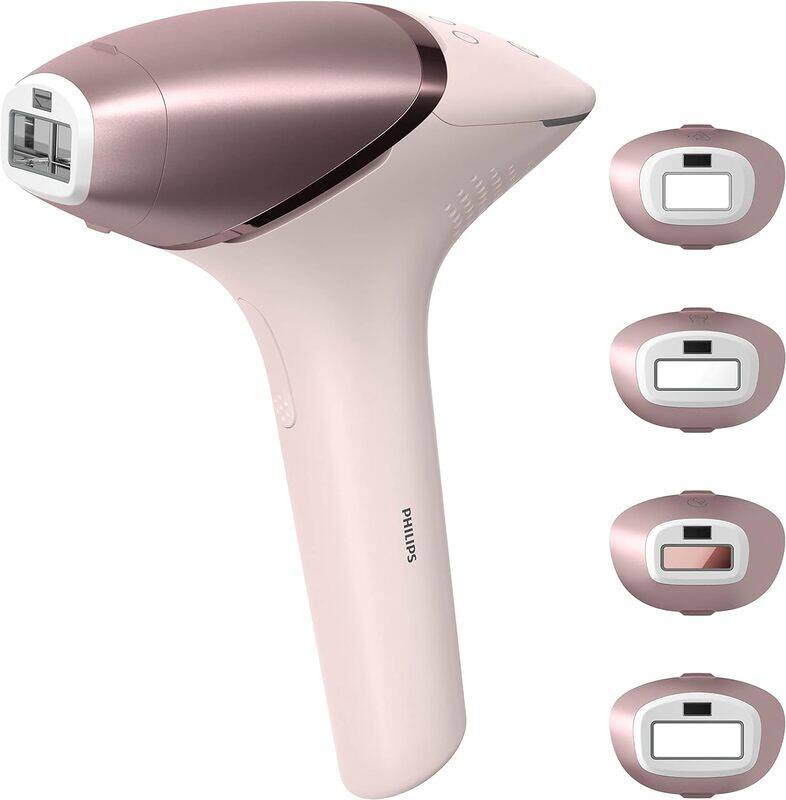 

Philips Lumea Prestige IPL Epilator, Pulsed Light, Wireless, 4 Smart Heads (Body, Bikini, Underarms and Face) and SmartSkin Sensor, Pink BRI958/00