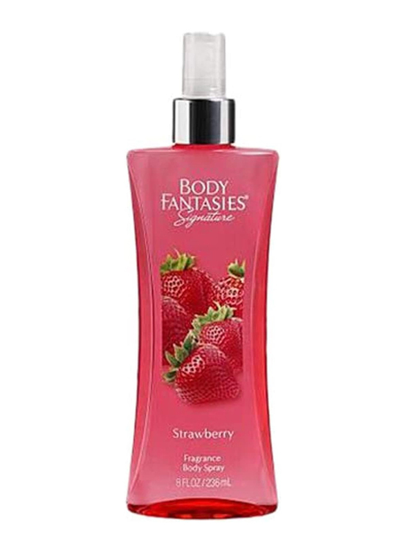 Body Fantasies 2-Piece Perfume Set for Women, Signature Strawberry 2 x 94ml Body Spray