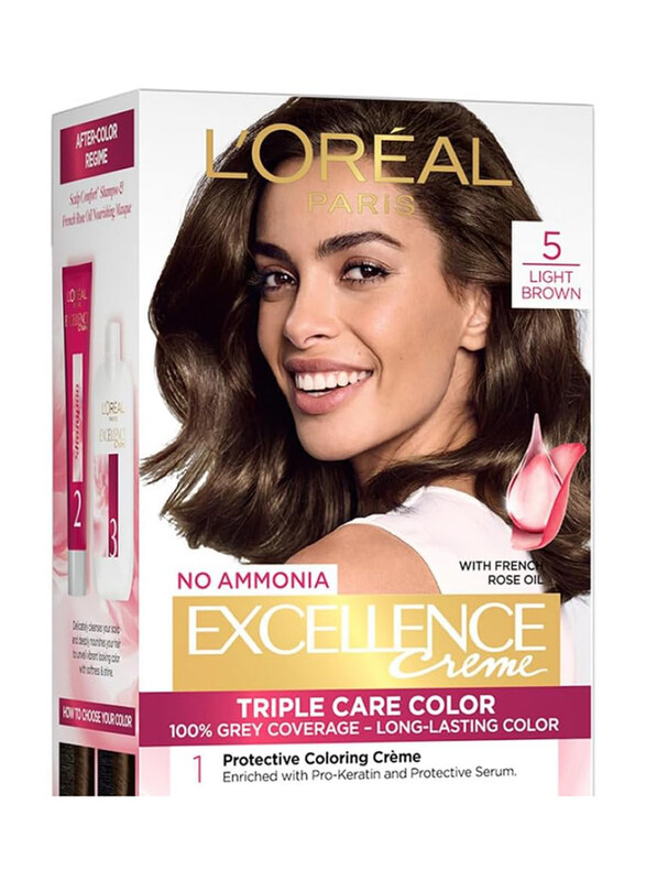 

L'Oréal Paris L'Oreal Paris Excellence Creme Hair Color, 72ml+100gm, 5 Natural Brown