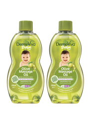 DermoViva Baby Olive Massage Oil, 200ml, 2 Piece