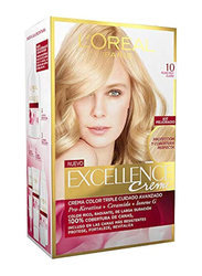 L'Oreal Paris Excellence Creme Permanent Hair Color, 10.0 Lightest Blonde
