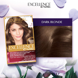 L'Oreal Paris Excellence Creme Permanent Hair Color, 6.0 Dark Blonde