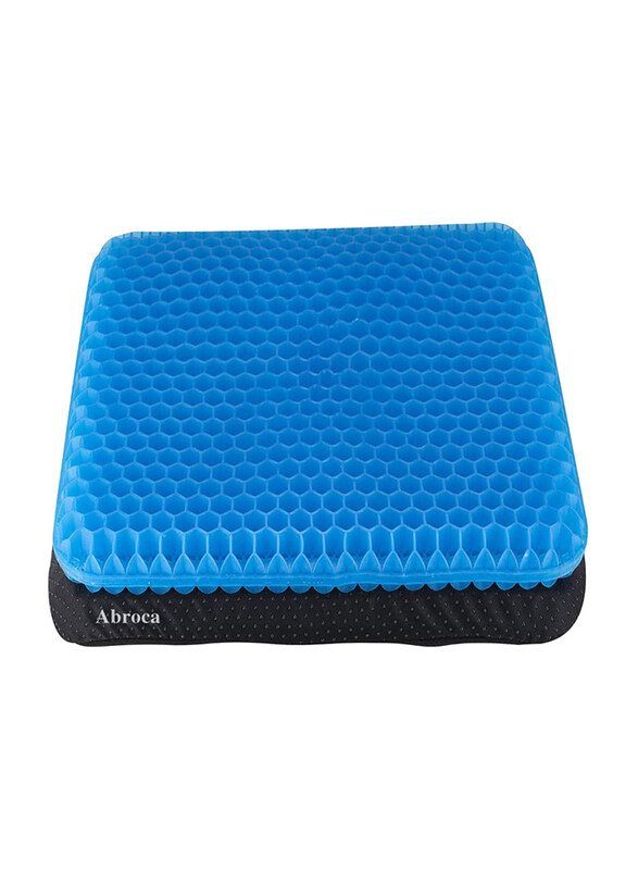 

Abroca Gel Seat Cushions for Long Sitting Double Thick Cooling Seat, 1 Piece