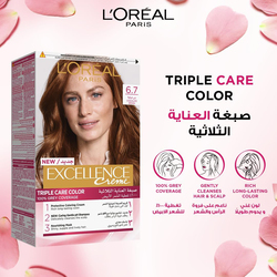 L'Oreal Paris Excellence Creme Permanent Hair Color, 6.7 Chocolate Brown