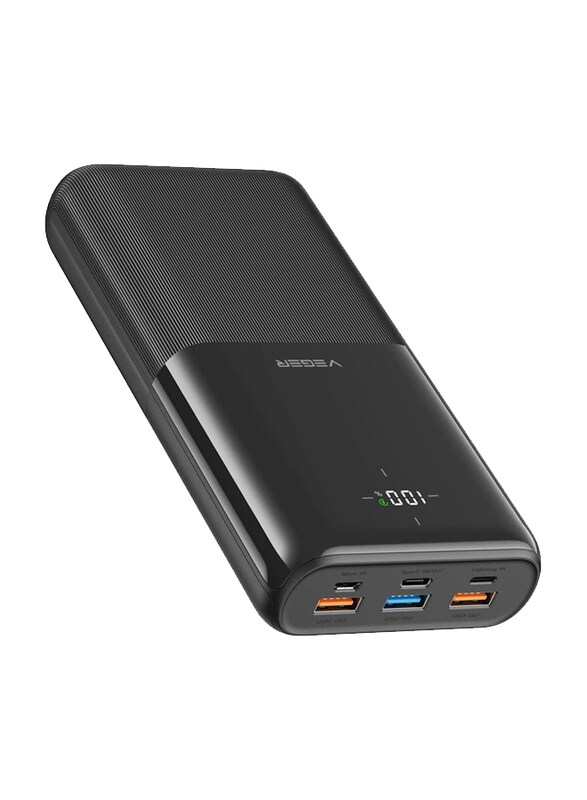 

Veger 30000mAh Portable Charger Power Bank, 22.5W, Black