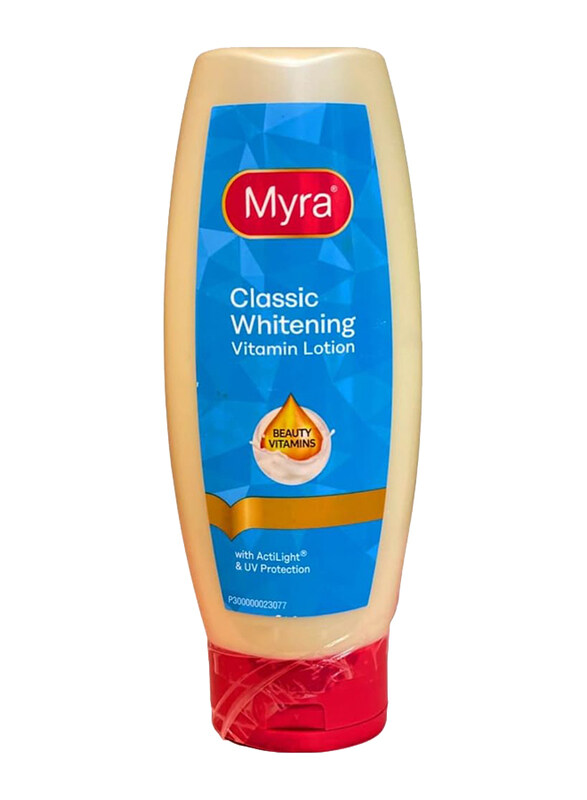 

Myra Classic Whitening Vitamin Lotion with ActiLight & UV Protection, 200ml