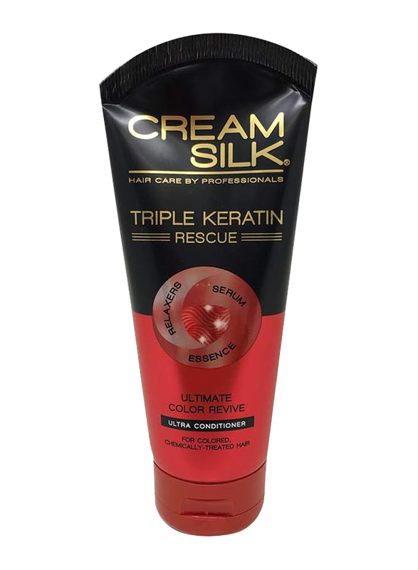 Cream Silk Triple Keratin Rescue Ultimate Color Revive Ultra Conditioner for Coloured Hair, 150ml