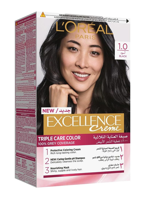 L’Oreal Paris Excellence Hair Color, 1.0 Black