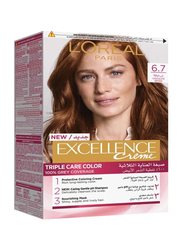 L'Oreal Paris Excellence Creme Permanent Hair Color, 6.7 Chocolate Brown