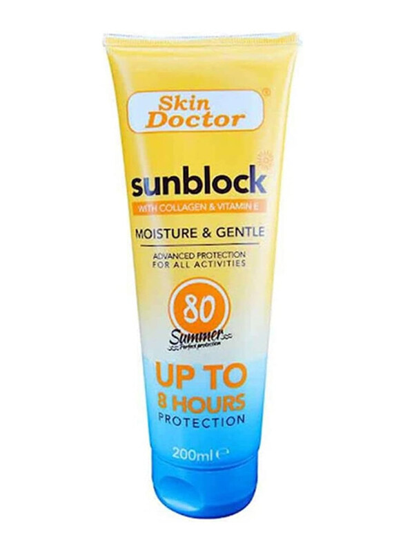 

Skin Doctor Sunblock 8H Moisture & Gentle Sunscreen SPF 60, 200ml