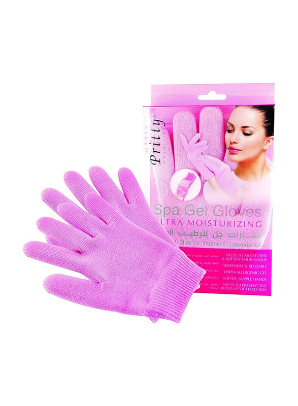 

Pritty Ultra Moisturizing Spa Gel Hand Gloves, Pink, 1 Pair