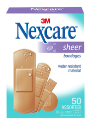 3M Nexcare Sheer Bandages, 50 Piece