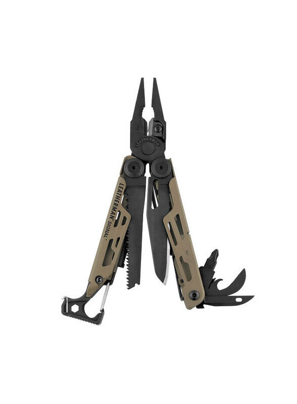 

Leatherman Signal Nylon Coyote Tan Multi Tool, Brown/Black